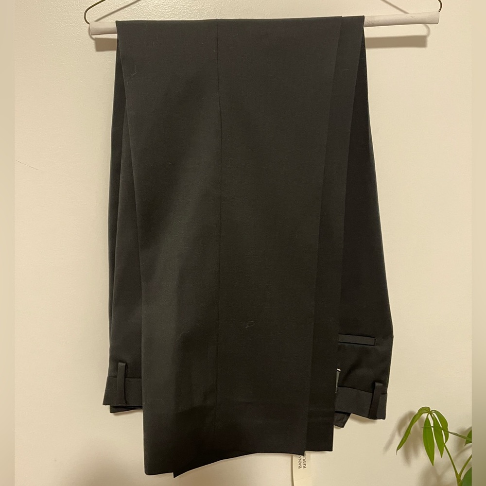 Banana republic tailored slim black dress suit pants size 34/30 new with tags